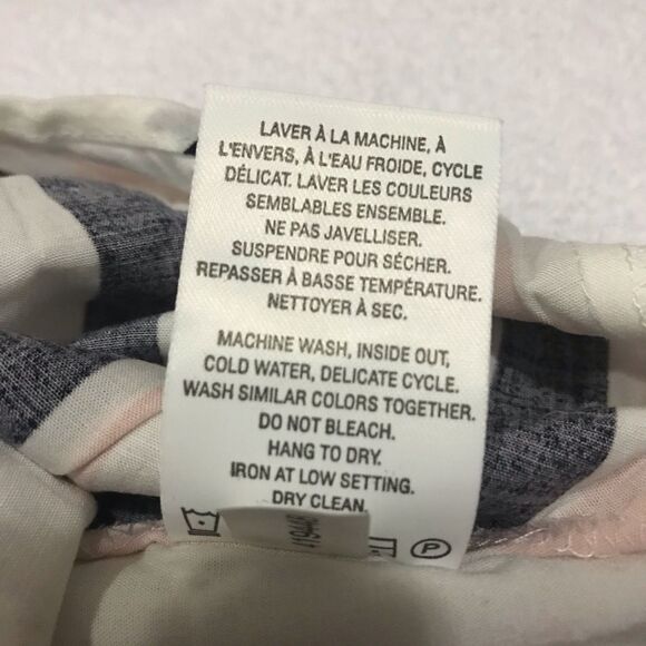 Reitmans Collared Stripe Button Down Front Knotted Blouse 3/4 XXS - Picture 10 of 10